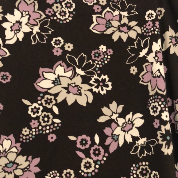 New York & Co. Floral Polyester Midi Skirt - Picture 2 of 4